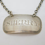 George III Sterling Silver Sherry Decanter Label Antique 1808 London
