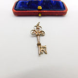 Sterling Silver Commemorative 21st Birthday Key Charm Pendant Vintage c1970