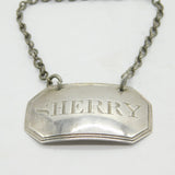 George III Sterling Silver Sherry Label Antique 1813 London Elizabeth Morley