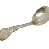 Danish Sterling Silver Stone Monument Tea Caddy Spoon Antique 1927 Deco