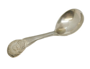 Danish Sterling Silver Stone Monument Tea Caddy Spoon Antique 1927 Deco