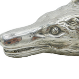 Sterling Silver Georgian Style Fox Mask Form Stirrup Cup Vintage 1960 London