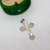 Sterling Silver Cross Charm Pendant Vintage c1970