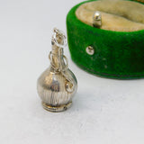 Sterling Silver Wine Decanter Bottle Charm Pendant Vintage c1970