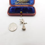 Sterling Silver Cupid Archer Charm Pendant Vintage c1970