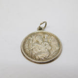 Sterling Silver St Christopher Charm Pendant Vintage c1970