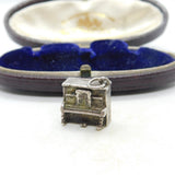 Sterling Silver Stand Up Piano Charm Pendant Vintage c1970