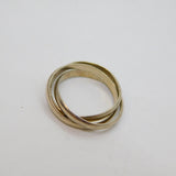 Sterling Silver Triple Band Wedding/Dress Ring Vintage c1970 Size M