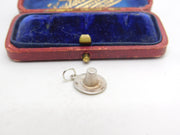 Sterling Silver Pilgrims Hat Charm Pendant Vintage c1970