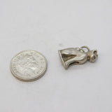 Sterling Silver Egyptian Cat Charm Pendant Vintage c1970s