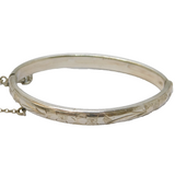 Charles Horner Sterling Silver Floral Child's Bangle Bracelet Antique 1911