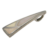 Sterling Silver Mother of Pearl Drop Charm Pendant Vintage c1970s