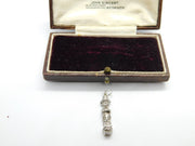 Sterling Silver Unusual Figures Charm Pendant Vintage c1970
