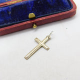 Sterling Silver Simple Crucifix Charm Pendant Vintage c1970
