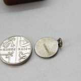 Sterling Silver Enamel St Christopher Travel Charm Pendant Vintage c1970