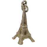 Sterling Silver Eiffel Tower French Charm Pendant Vintage c1970