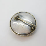 Sterling Silver Morpho Butterfly Wing Regency Scene Brooch Art Deco c1920s