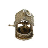 Sterling Silver Well With Bucket Charm Pendant Vintage c1970
