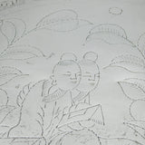 20th Century Chinese White Metal Decorative Serving Tray Antique c1920