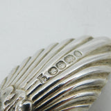Victorian Cast Sterling Silver Floral Pattern Sugar Spoon Antique 1838 London