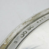 Victorian Sterling Silver Floral Pattern Salver Dish Antique 1863 London