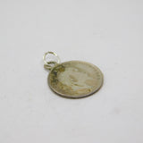 Edward VII Sterling Silver '2 Annas India' Coin Charm Pendant Antique 1904