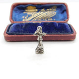 Sterling Silver Figure in the Wind Charm Pendant Vintage c1970