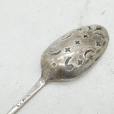 George III Sterling Silver Pierced Mote Spoon Antique c1770 London