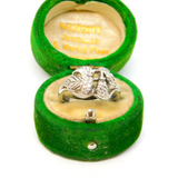 Sterling Silver Hops Vine Design Ring Vintage c1970 Size L