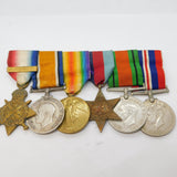 WWI & WWII Medal Group Inc. Mons Star GNR J. McNulty Royal Field Artillery