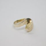 Sterling Silver Twist Zigzag Modernist Dress Ring Vintage c1990 Size N 1/2