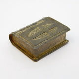 19th Century Miniature White Metal IHS Pill Box Antique c1880s