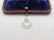 Sterling Silver Cut-Out Cancer the Crab Charm Pendant Vintage c1970