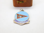 Sterling Silver Enamel Shearwaters Sailing Club Fob Pendant Vintage c1970