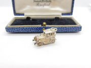 Sterling Silver Traditional Motor Car Charm Pendant Vintage c1970