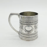 George III Sterling Silver Female Head & Drapery Swags Mug Antique 1807 London