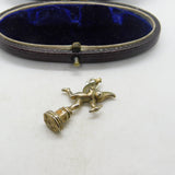 Sterling Silver Eros the Winged Archer Charm Pendant Vintage c1970