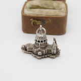 Sterling Silver Royal Wedding St Pauls Opening Charm Pendant Vintage 1981