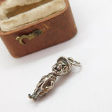 Sterling Silver Cartoon Boy Charm Pendant Vintage c1970