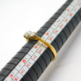 Victorian 18ct Yellow Gold Three-Stone Diamond Dress Ring Antique c1880