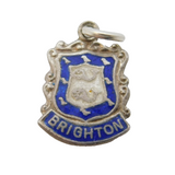 Sterling Silver Enamel Brighton Charm Pendant Vintage c1970s