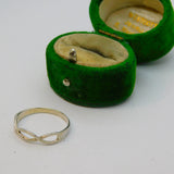 Sterling Silver Infinity Style Open Twist Ring Vintage c1970 Size N