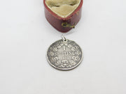 Victorian South African 1 Shilling Coin Charm or Pendant Antique 1895
