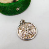 Sterling Silver St Christopher Travel Charm Pendant Vintage c1970
