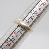 Sterling Silver Graduating Band Studio Style Ring Vintage c1970 Size S