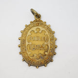 Sterling Silver Gilt Ages Members Pension Fob Medal Antique 1923 Art Deco