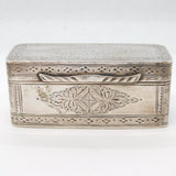 18th Century Dutch Sterling Silver Snuff Box Antique c1780s
