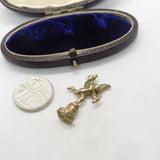 Sterling Silver Eros the Winged Archer Charm Pendant Vintage c1970