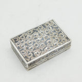 19th Century Russian .84 Silver Niello Enamel Snuff Box Antique c1880s
