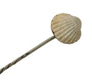 Victorian Silver Plated & Shell Set Stick Pin Antique c1890s